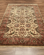 Ushak Hand-Knotted Wool Rug 6' x 9'