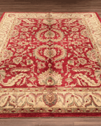 Ushak Hand-Knotted Wool Rug 7' x 10'