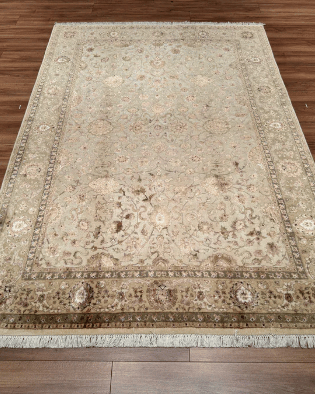 Tapis en laine style afghan 55 x 146 cm