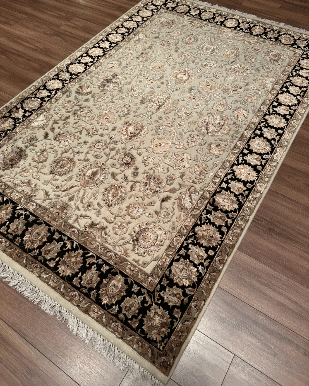 Tapis en laine style afghan 55 x 146 cm