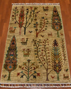Sultani Hand-Knotted Wool Rug 2' 7" x 4' 5"