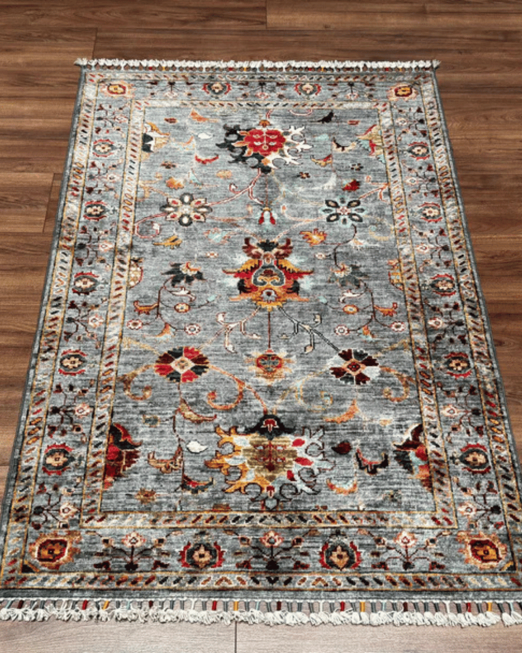 Sultani Hand-Knotted Wool Rug 3' 1" x 4' 6"