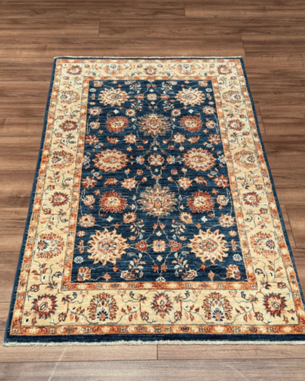 Ushak Hand-Knotted Wool Rug 3' x 5'