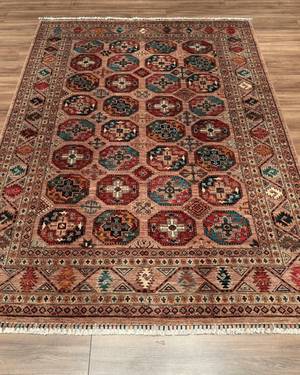 Veziri Hand-Knotted Wool Rug 5' 8" x 8' 2"