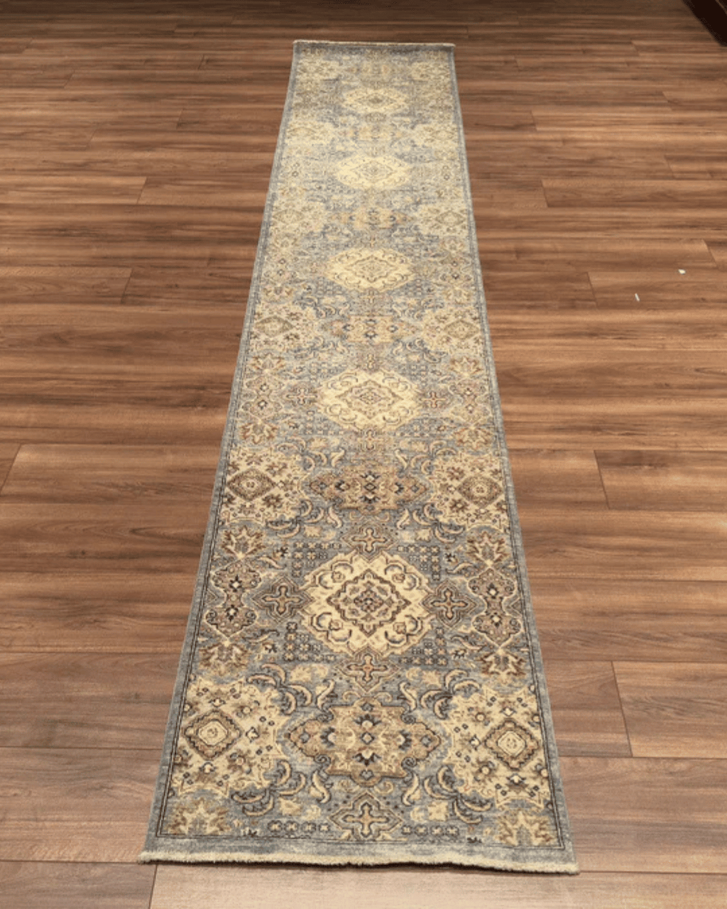 Ushak Hand-Knotted Wool Runner 2' x 12'