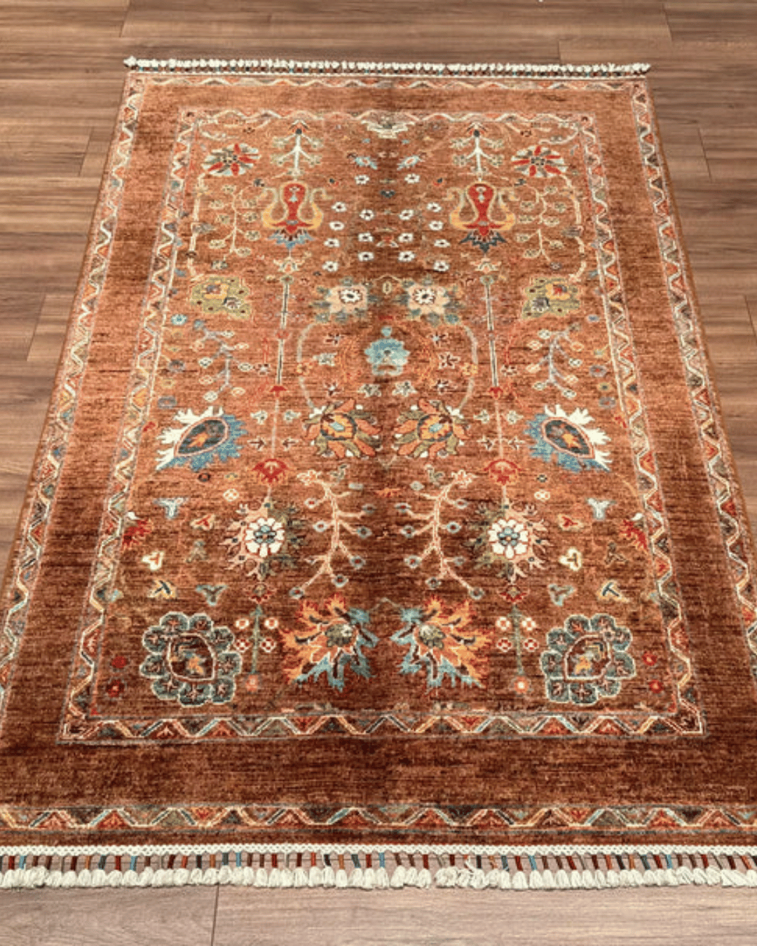 Sultani Hand-Knotted Wool Rug 4' x 6'