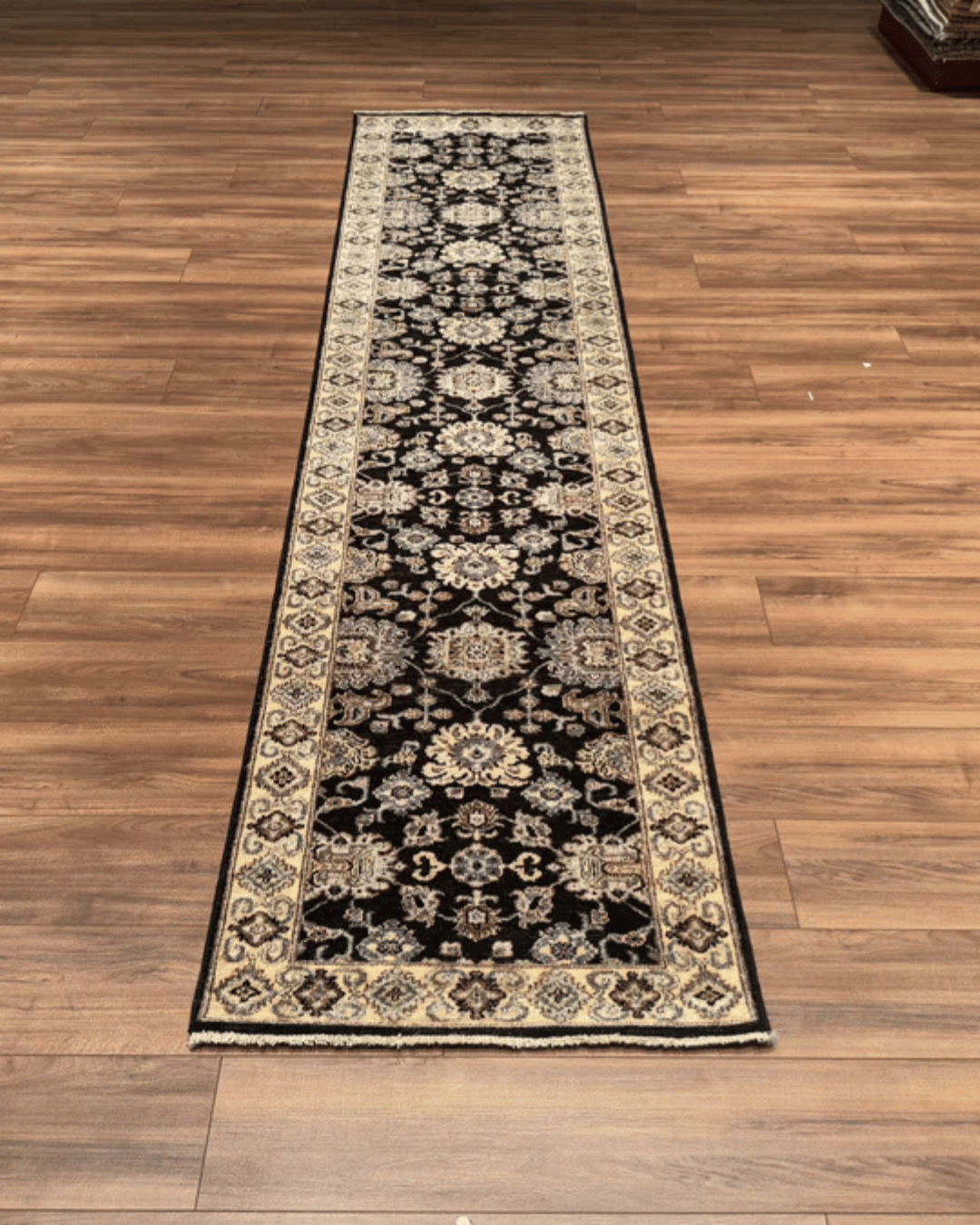 Ushak Hand-Knotted Wool Runner 2' x 10'