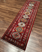 Shirvan Hand-Knotted Wool Runner 2' 7" x 9' 9"