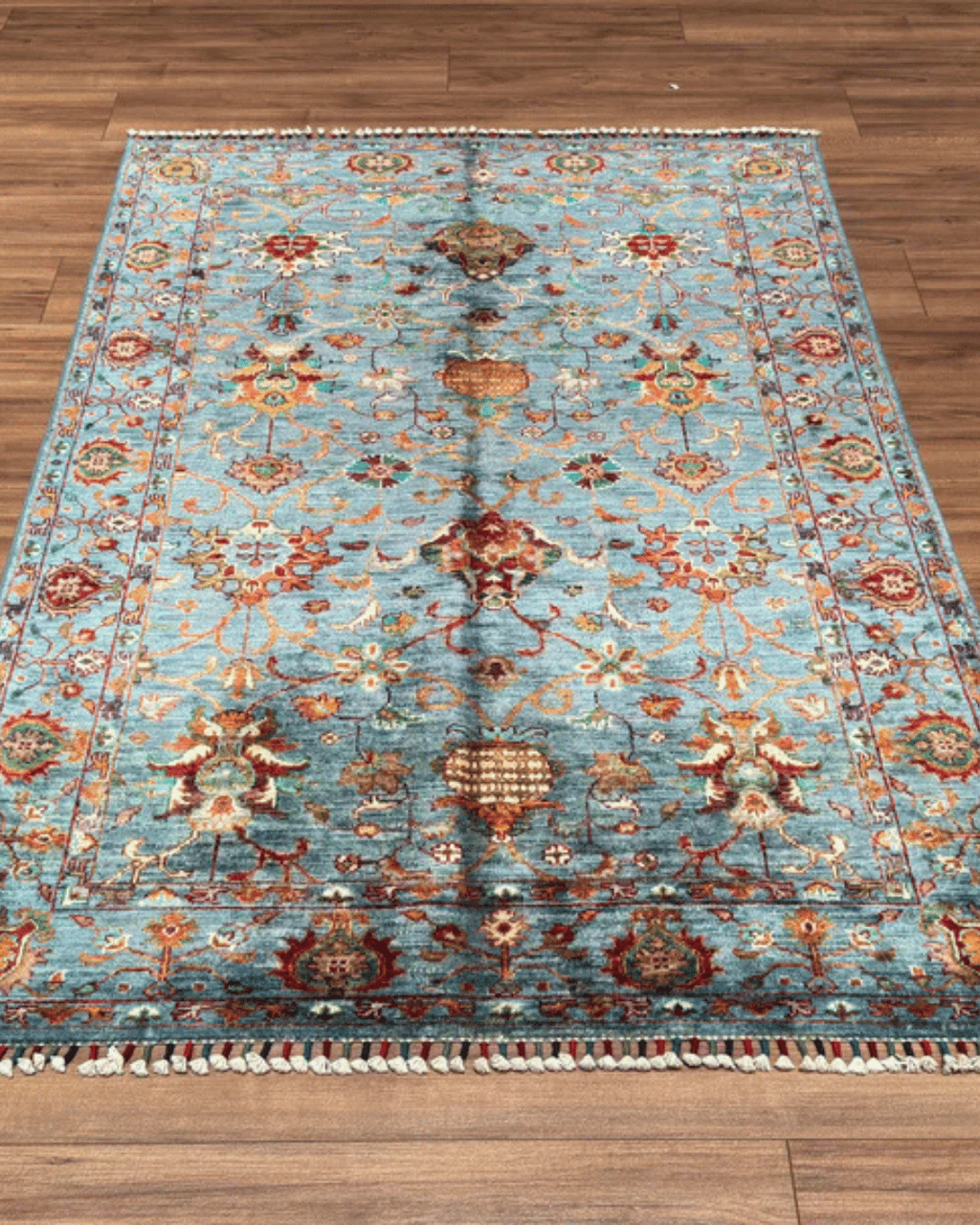 Sultani Hand-Knotted Wool Rug 4' x 6'