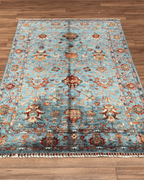 Sultani Hand-Knotted Wool Rug 4' x 6'