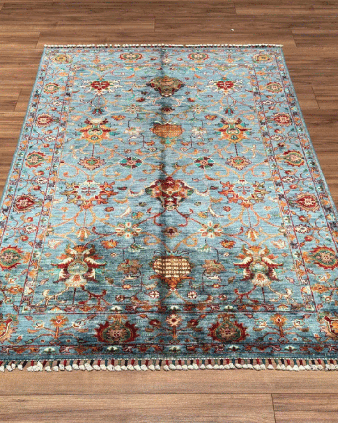Sultani Hand-Knotted Wool Rug 4' x 6'