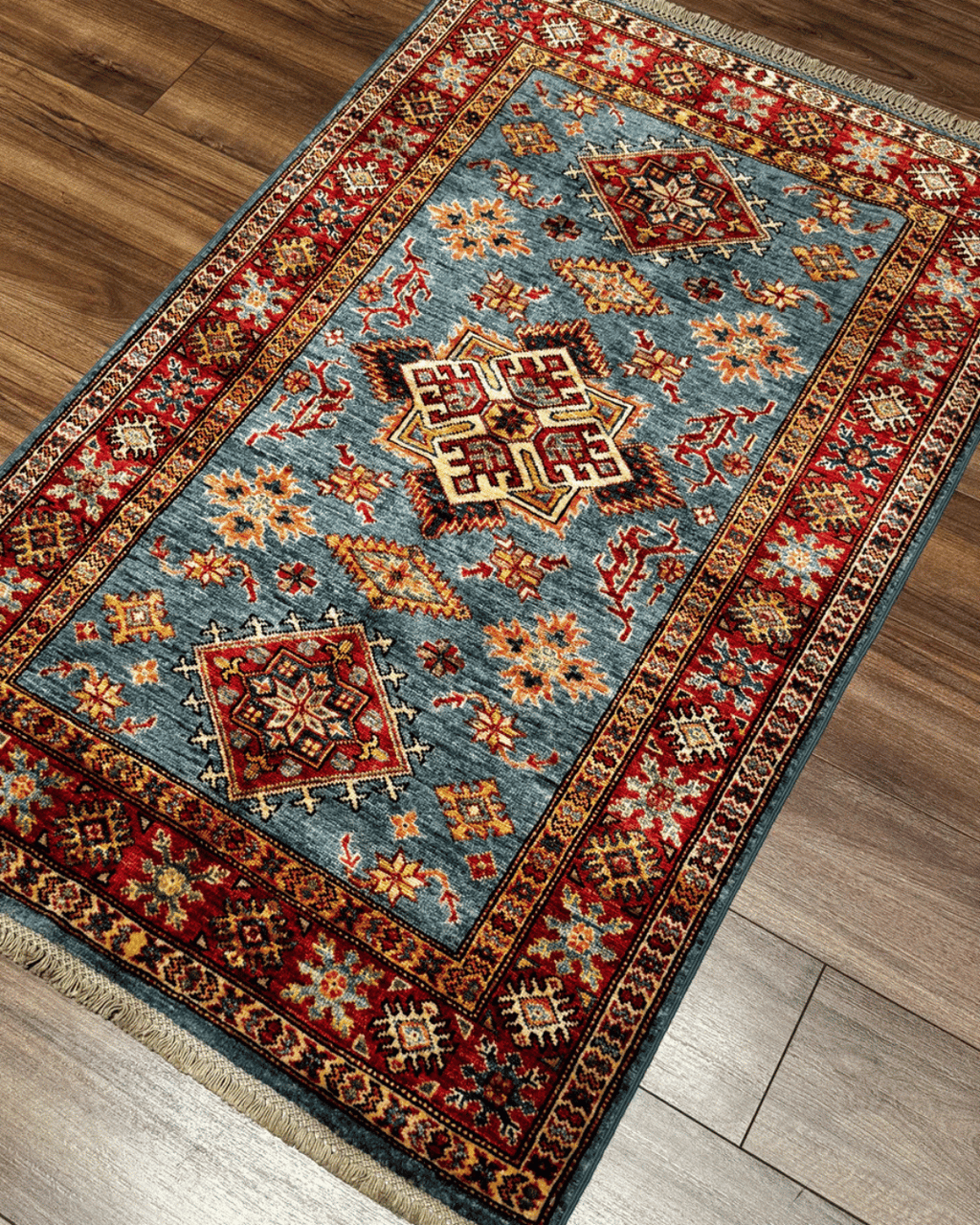 Shirvan Hand-Knotted Wool Rug 3' 1" x 4' 9"
