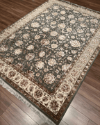 Ottoman Elegance Hand-Knotted Wool Rug 6' x 8' 1"