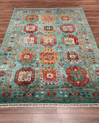 Veziri Hand-Knotted Wool Rug 5' 6" x 8'