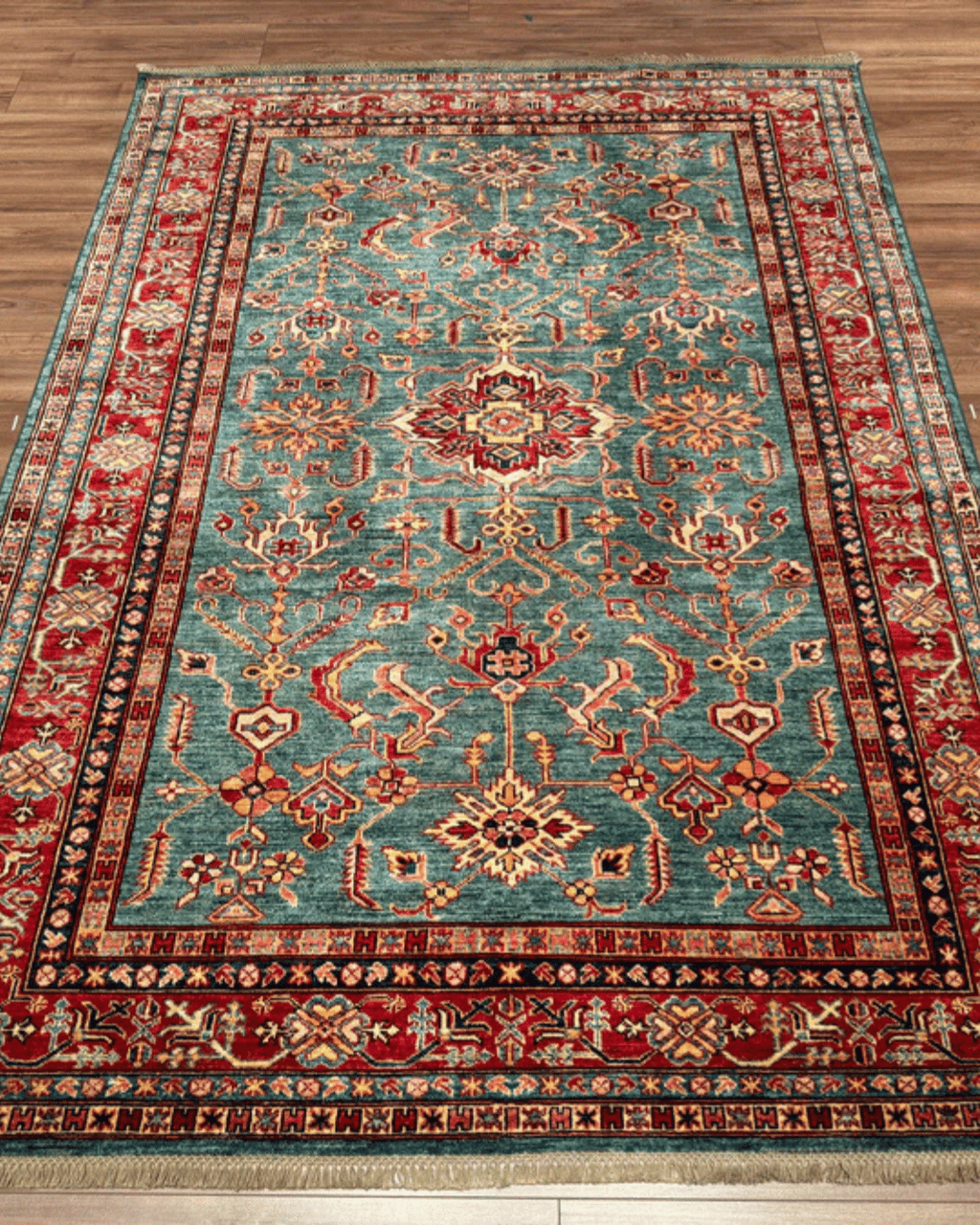 Shirvan Hand-Knotted Wool Rug 6' x 8'