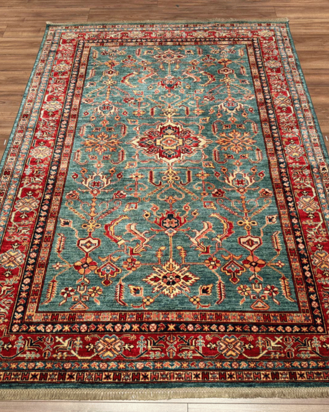 Shirvan Hand-Knotted Wool Rug 6' x 8'