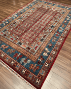 Pazyrk Hand-Knotted Wool Rug 6' 7" x 10'