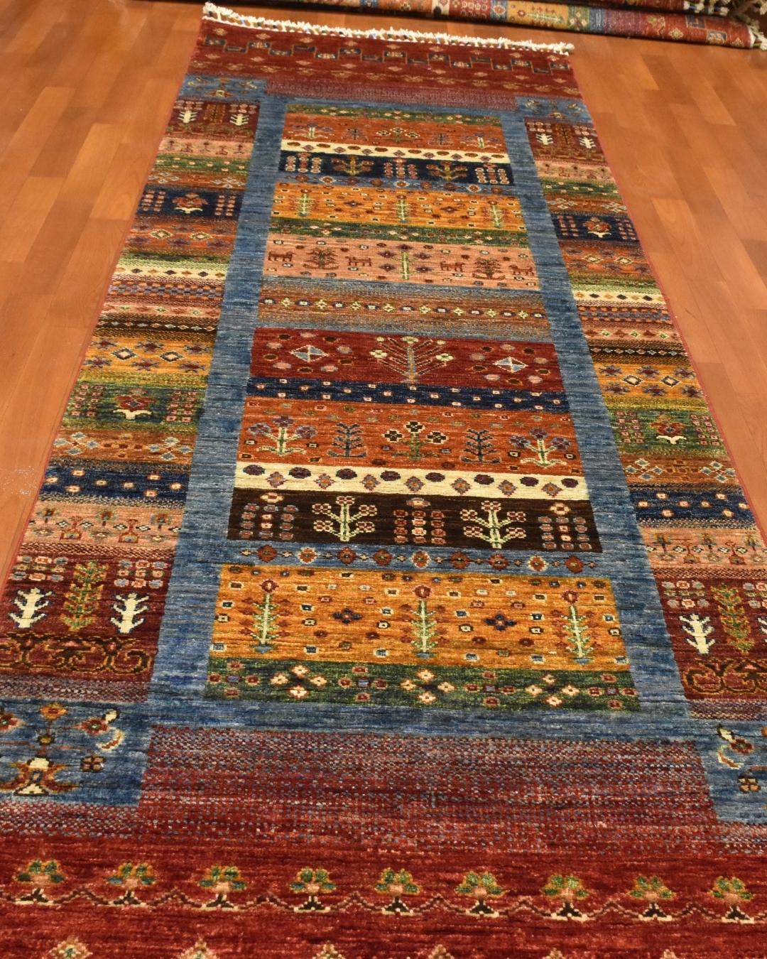 Sultani Hand-Knotted Wool Runner 2' 6" x 8' 3"