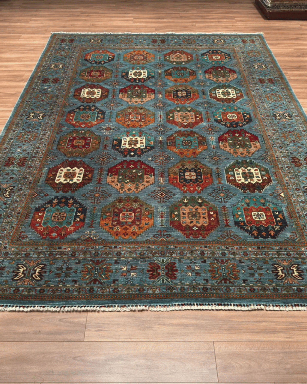 Veziri Hand-Knotted Wool Rug 9' x 12'