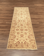 Ushak Hand-Knotted Wool Runner 2' x 8'