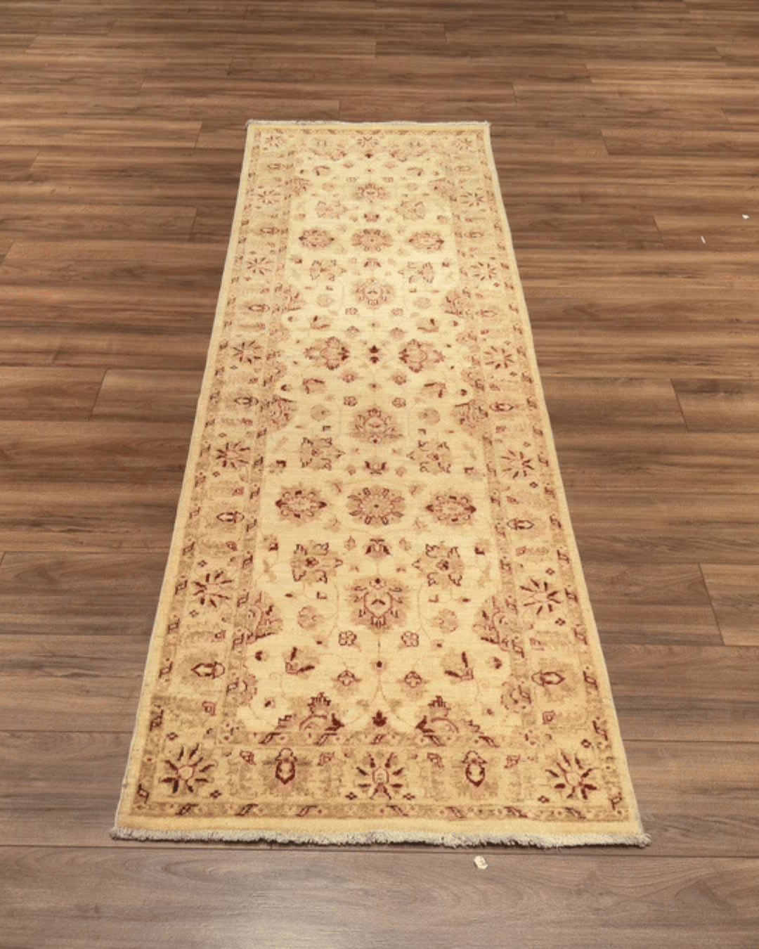 Ushak Hand-Knotted Wool Runner 2' x 8'