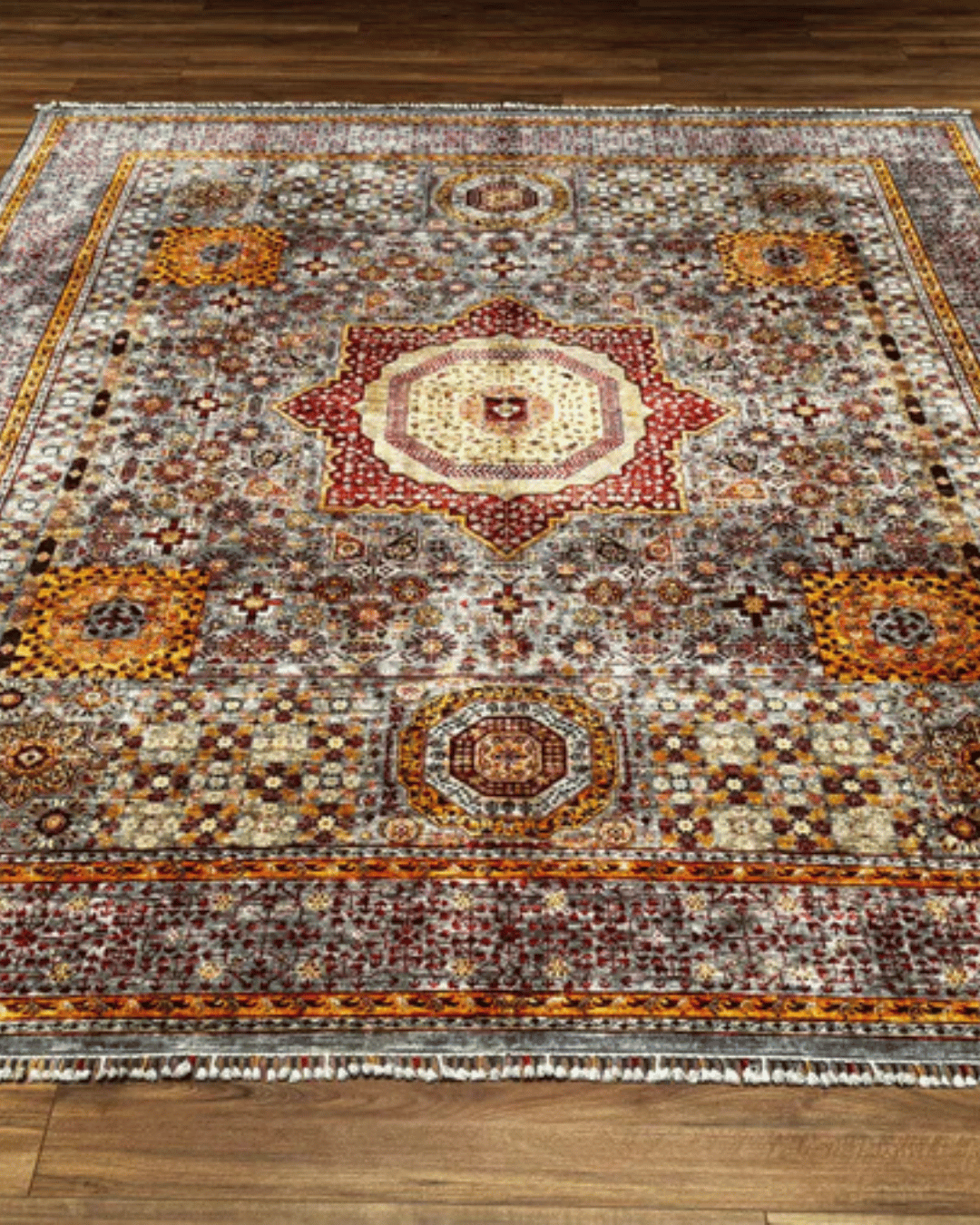 Mamluk Hand-Knotted Wool Rug 8' 2" x 10'