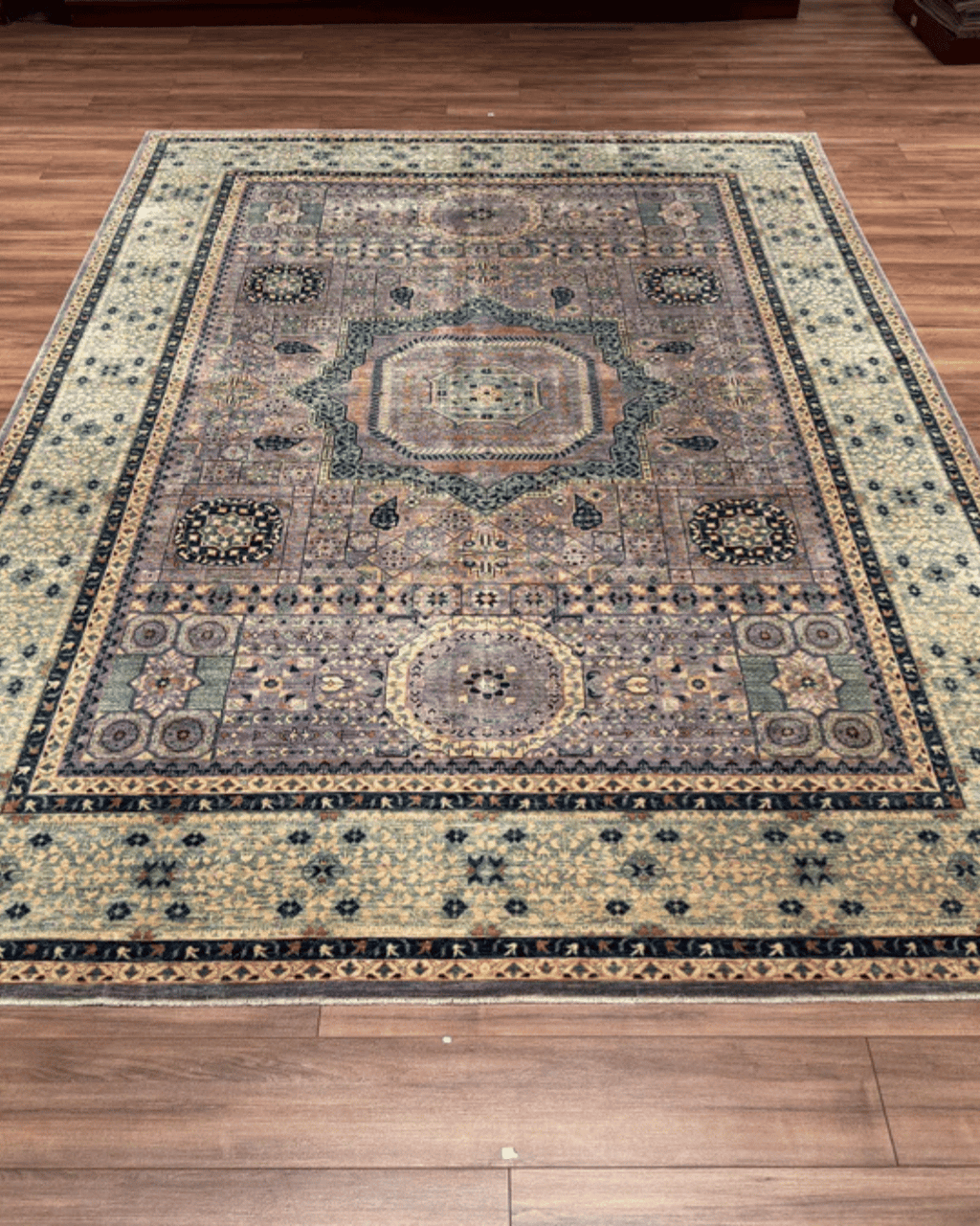Mamluk Hand-Knotted Wool Rug 8' 1" x 11' 3"