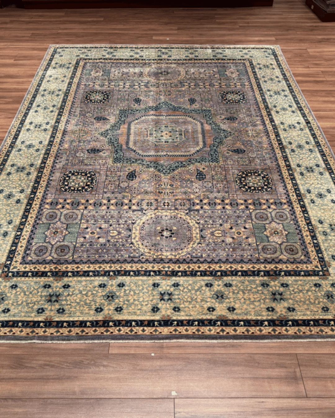 Mamluk Hand-Knotted Wool Rug 8' 1" x 11' 3"