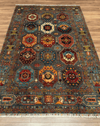Veziri Hand-Knotted Wool Rug 5' 6" x 8' 8"
