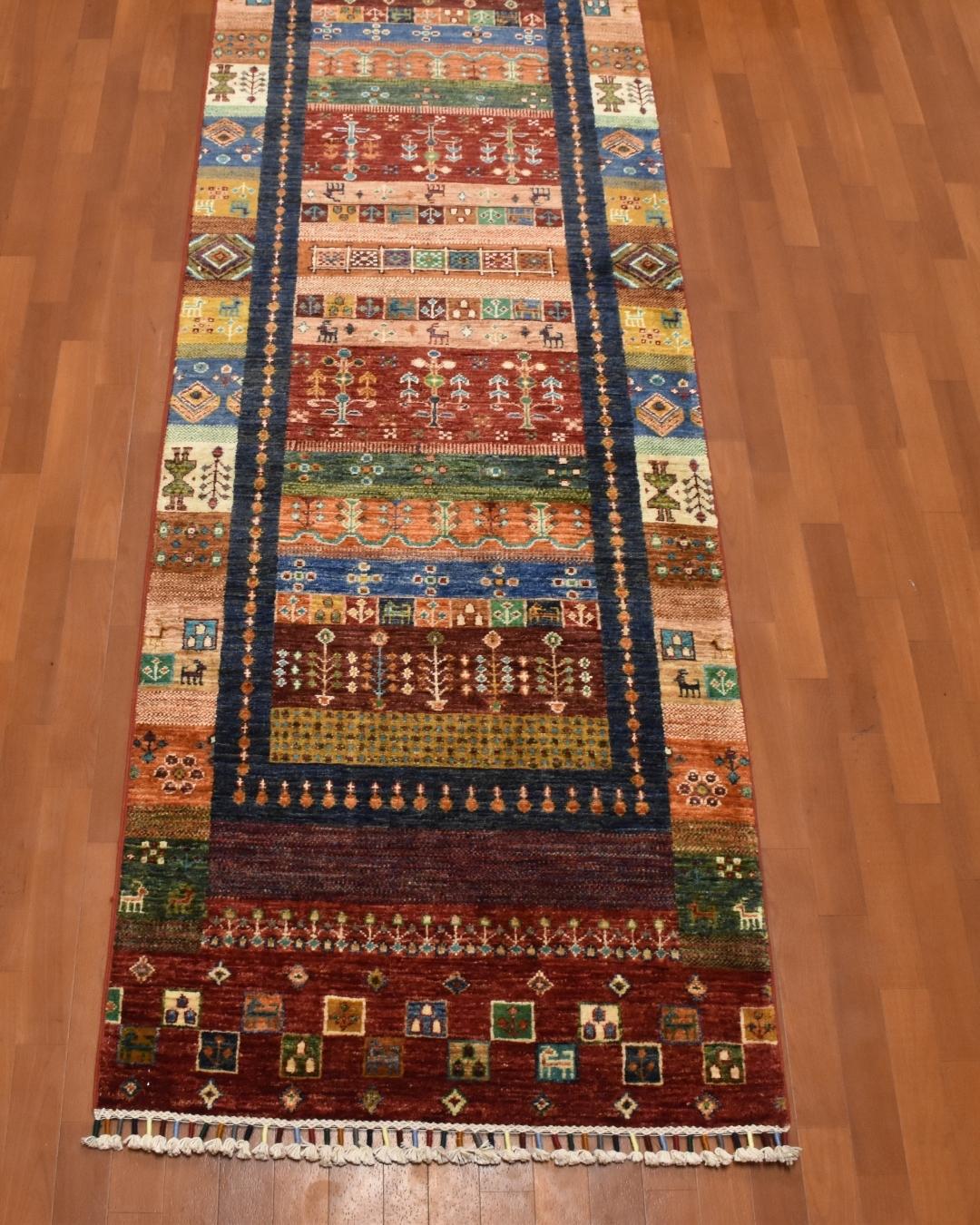 Sultani Hand-Knotted Wool Runner 2' 6" x 8' 8"