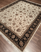 Ottoman Elegance Hand-Knotted Wool Rug 8' 2" x 9' 9"