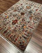 Sultani Hand-Knotted Wool Rug 4' x 6'