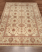 Ushak Hand-Knotted Wool Rug 6' x 8'