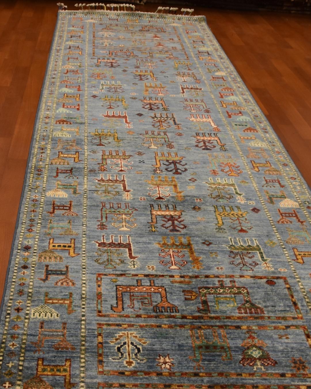 Sultani Hand-Knotted Wool Runner 2' 7" x 9' 2"