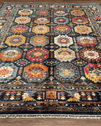 Veziri Hand-Knotted Wool Rug 9' 1" x 12'