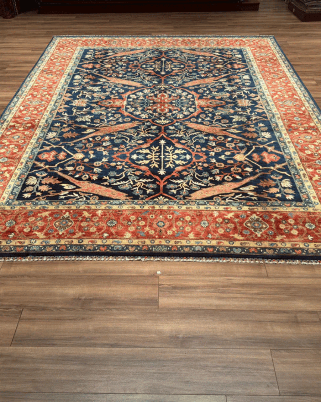 Mamluk Hand-Knotted Wool Rug 9' 1" x 12' 1"