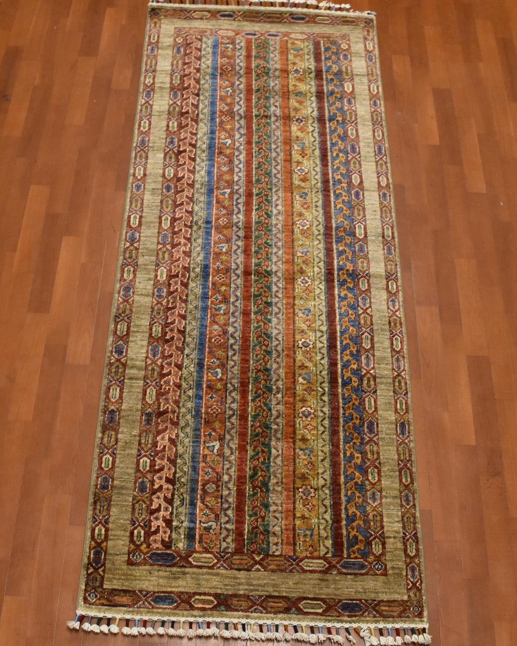 Sultani Hand-Knotted Wool Runner 2' 5" x 6' 6"