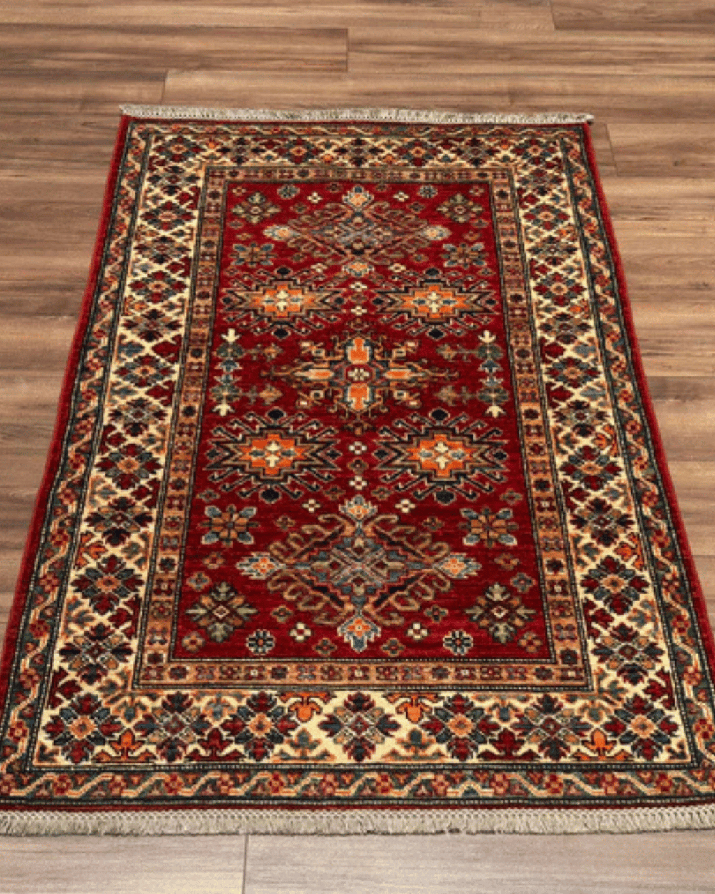Shirvan Hand-Knotted Wool Rug 3' 3" x 5' 1"