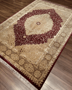 Tapis en laine style afghan 55 x 146 cm