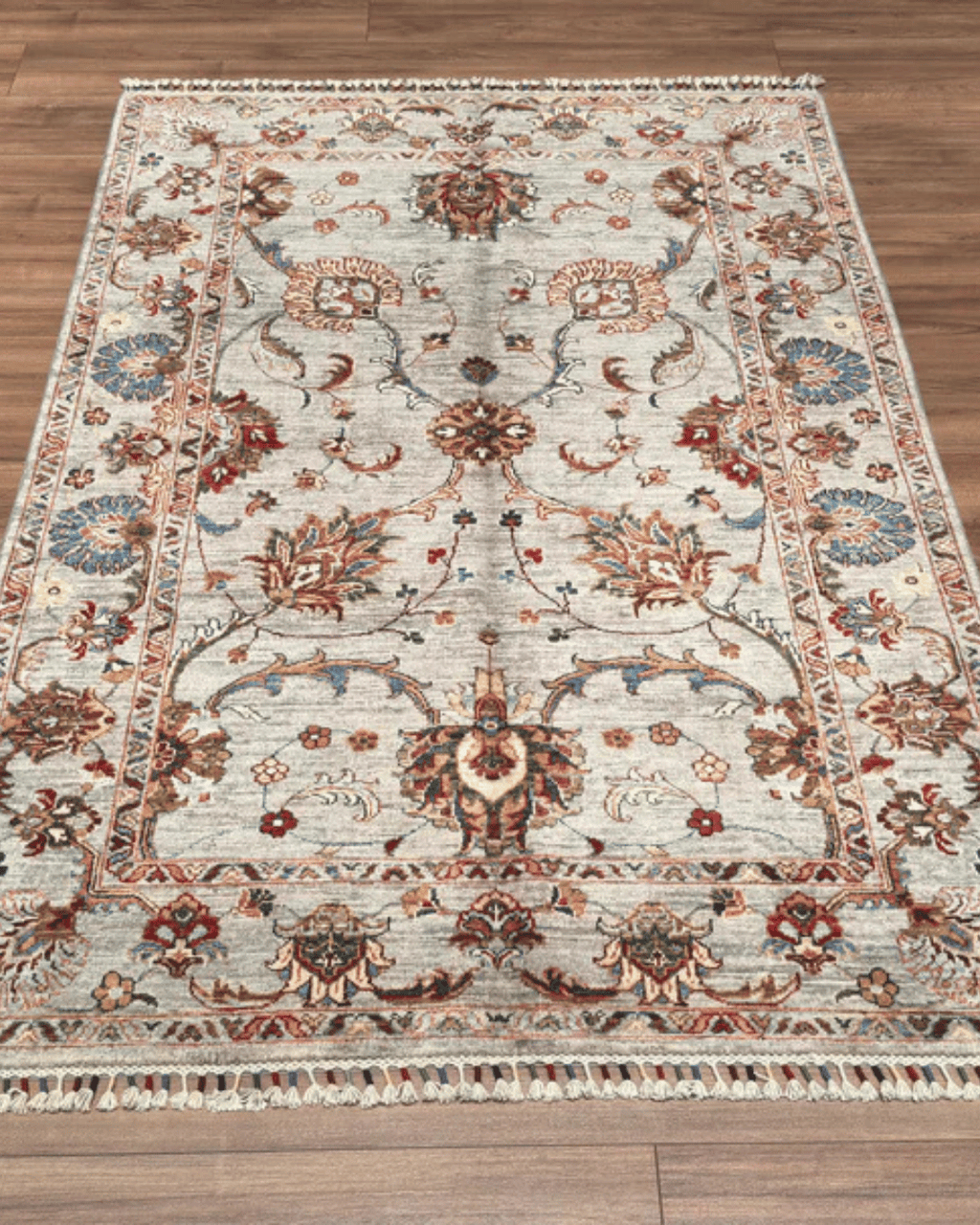 Sultani Hand-Knotted Wool Rug 4' x 6'