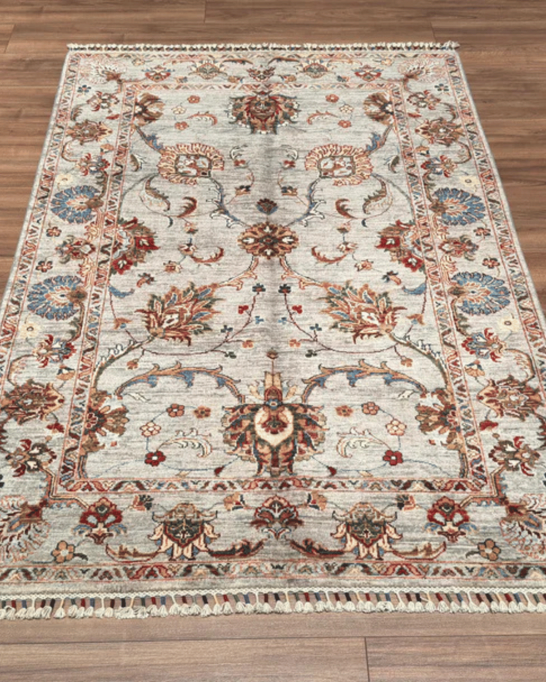 Sultani Hand-Knotted Wool Rug 4' x 6'