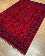 Tapis en laine style afghan 55 x 146 cm