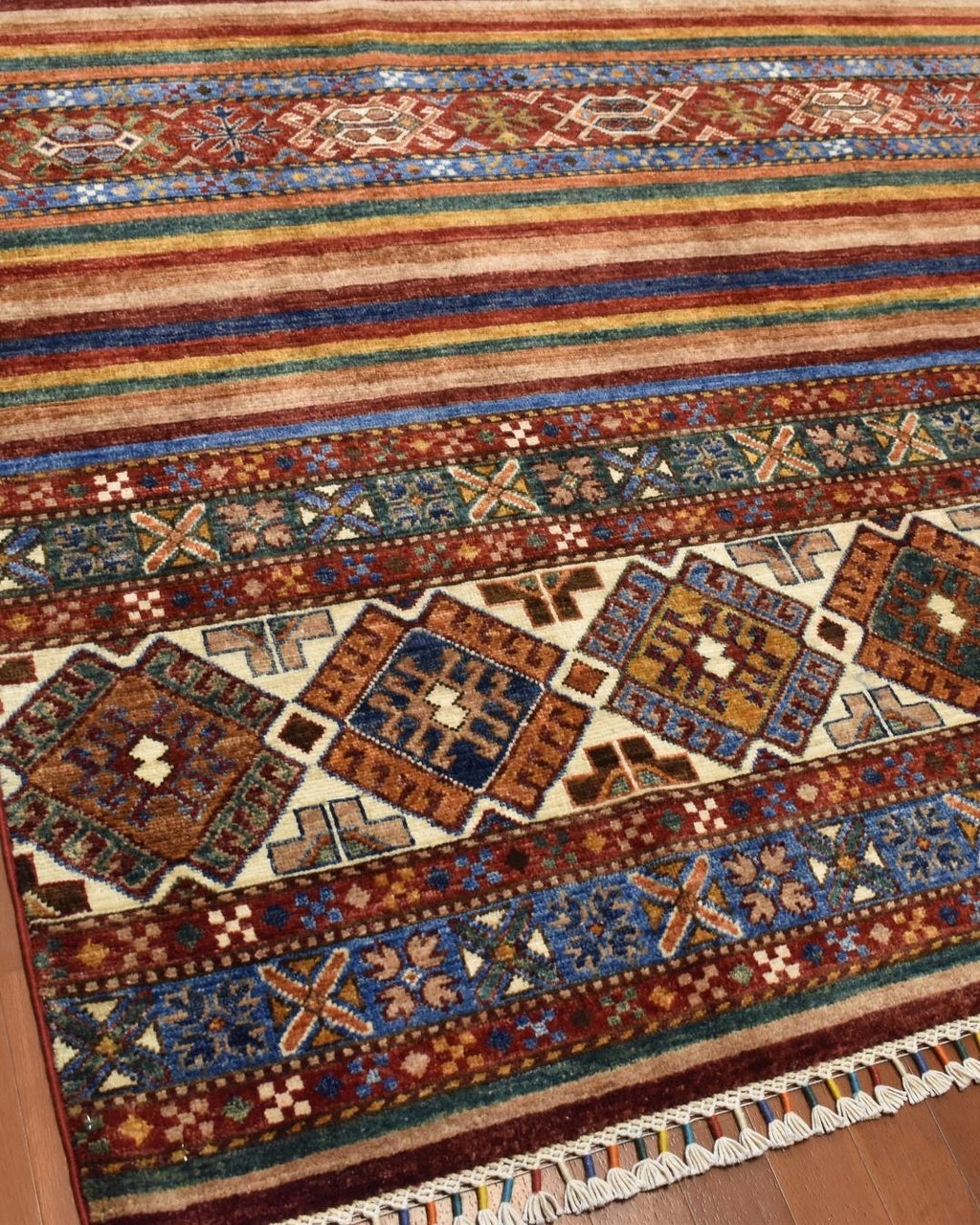 Sultani Hand-Knotted Wool Rug 5' x 6' 6"