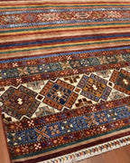Sultani Hand-Knotted Wool Rug 5' x 6' 6"