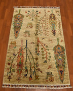 Sultani Hand-Knotted Wool Rug 2' 6" x 4' 1"