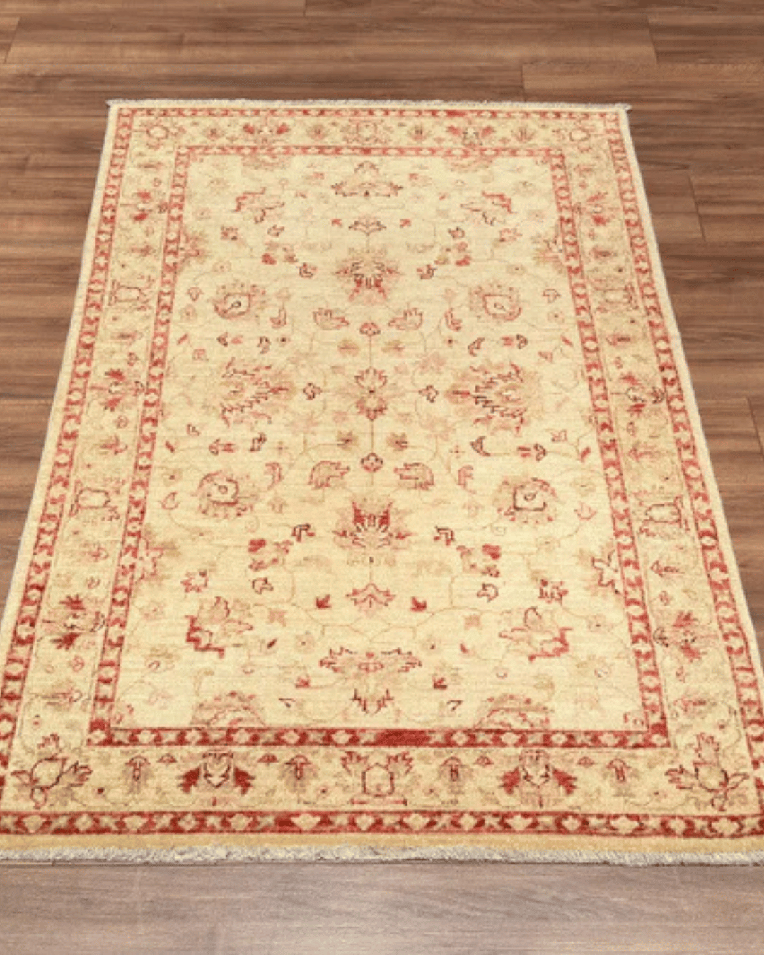 Ushak Hand-Knotted Wool Rug 3' x 5'