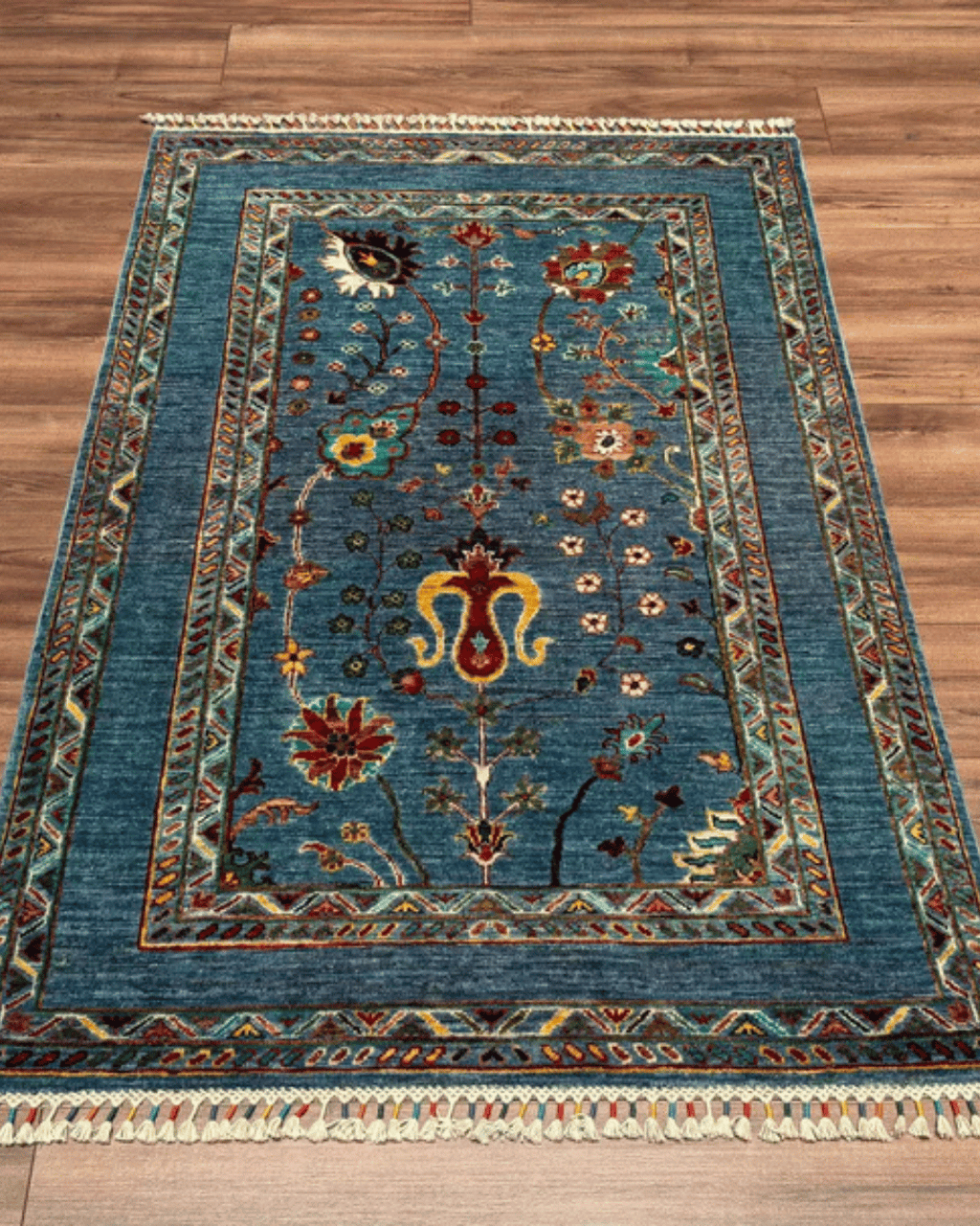 Sultani Hand-Knotted Wool Rug 3' 4" x 5' 2"