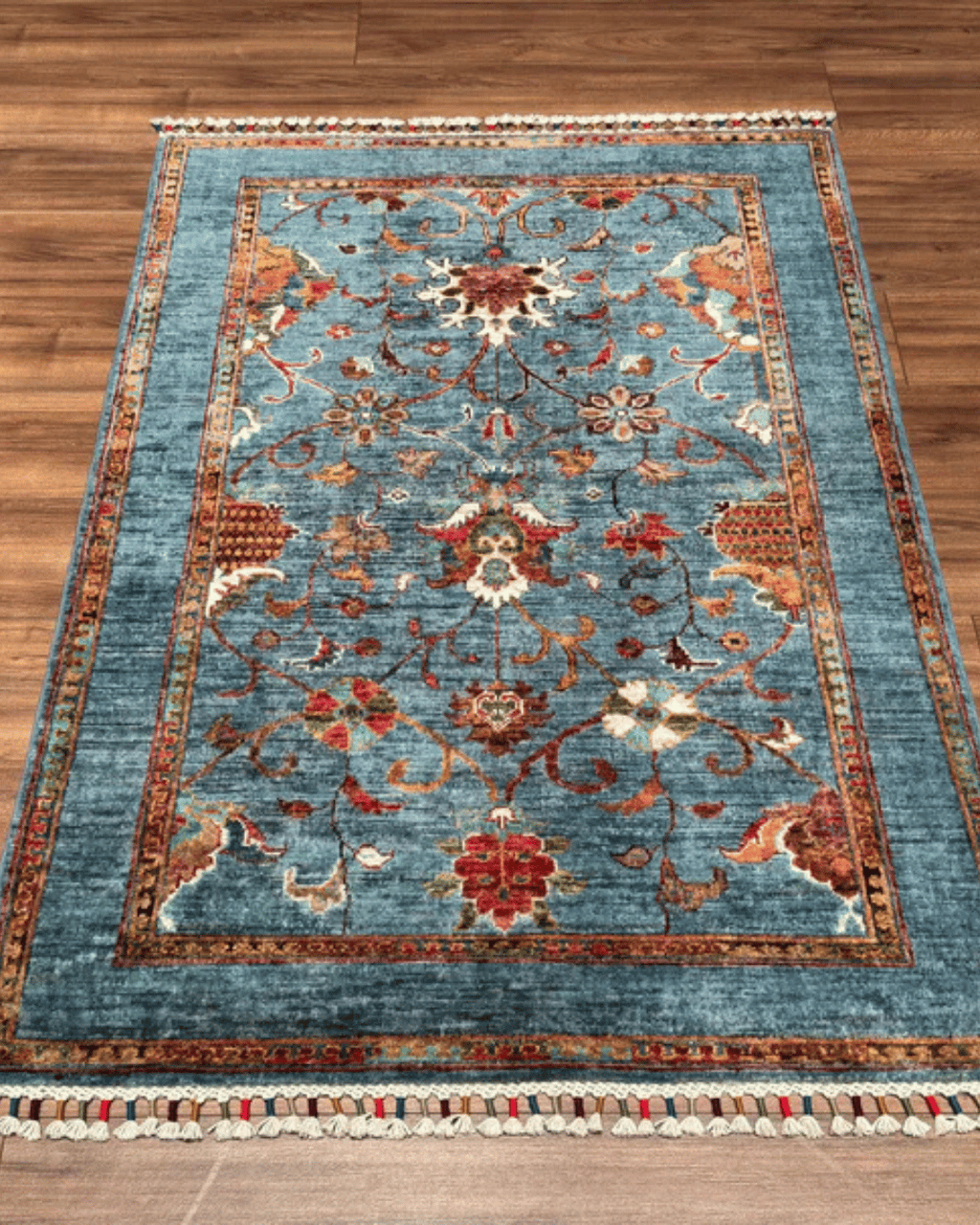 Sultani Hand-Knotted Wool Rug 3' 3" x 4' 9"