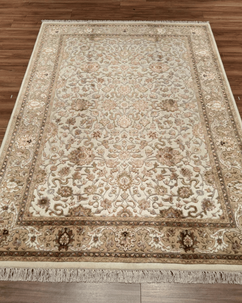 Tapis en laine style afghan 55 x 146 cm