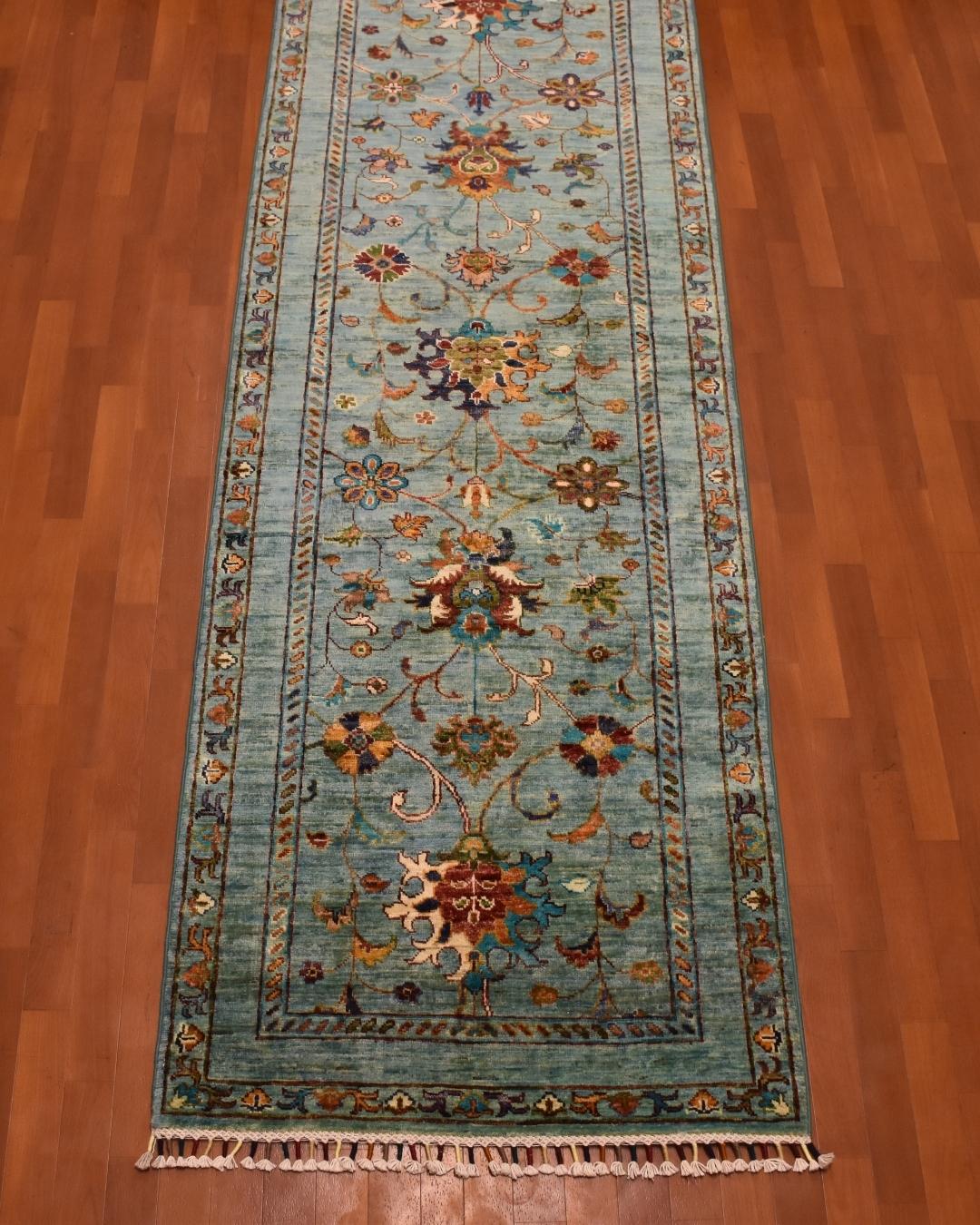 Sultani Hand-Knotted Wool Runner 2' 6" x 8'